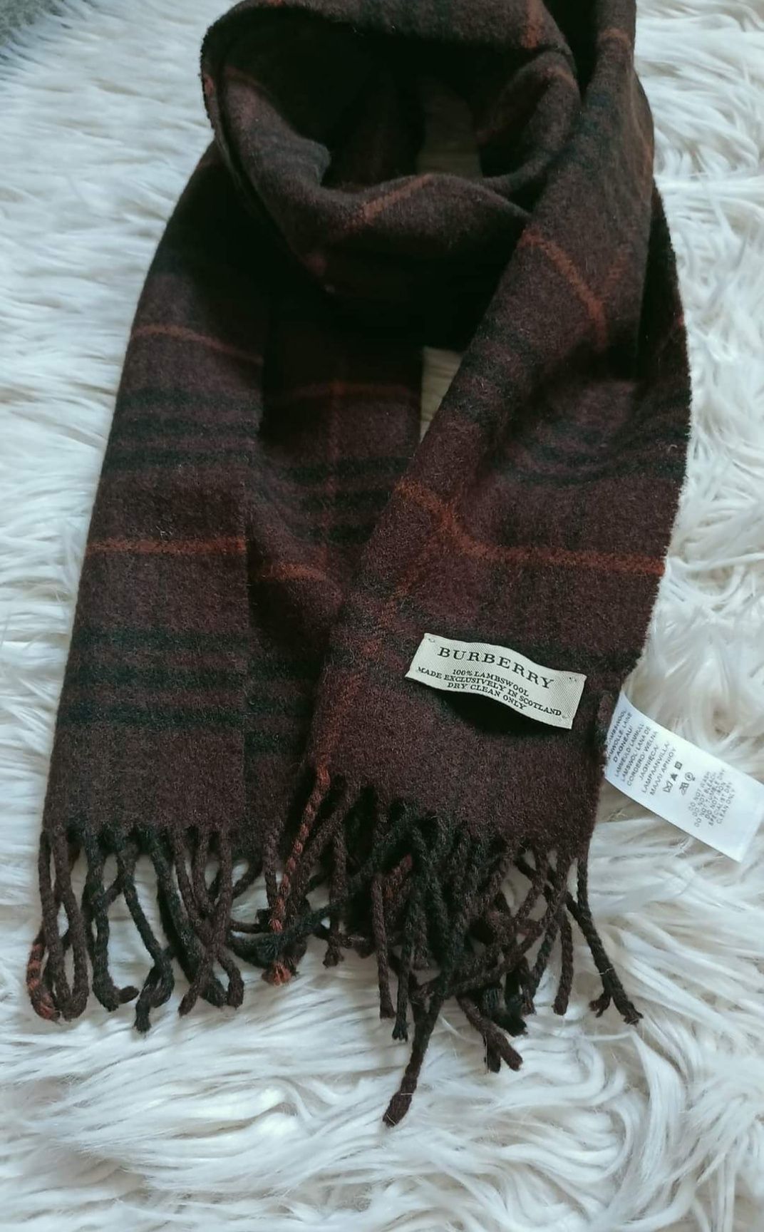 Szalik Burberry wełna/Unisex