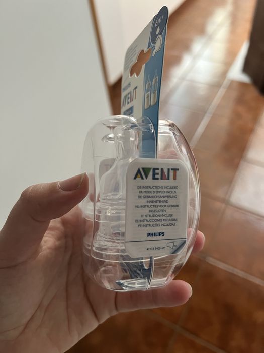 NOVAS - Pack de duas tetinas 6+ para leite mais espesso ou papa