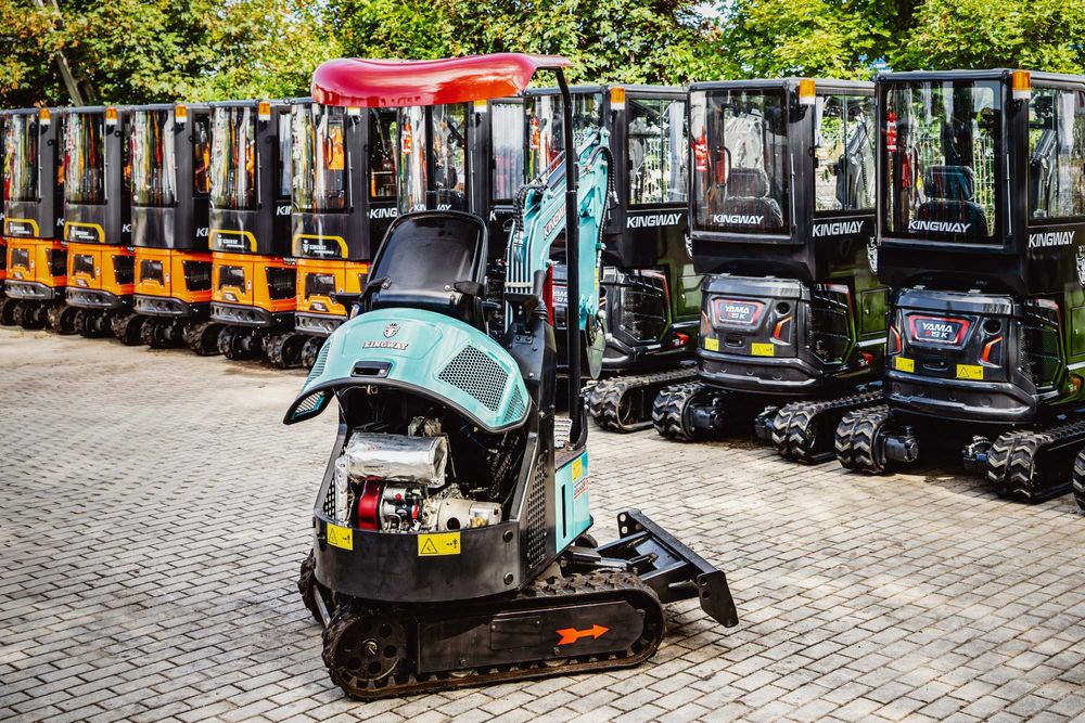 NOWA Minikoparka KINGWAY Bagger 1000J Ramię Skrętne