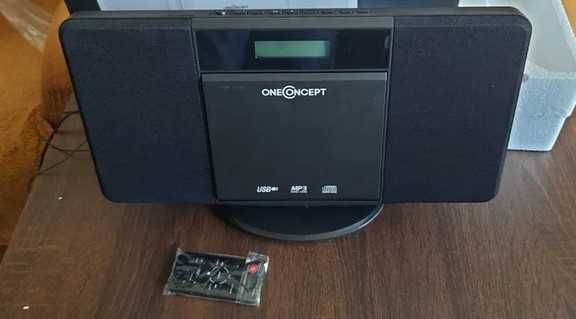 Mikrowieża stereo V-13 CD, MP3, USB, radio kolor czarny