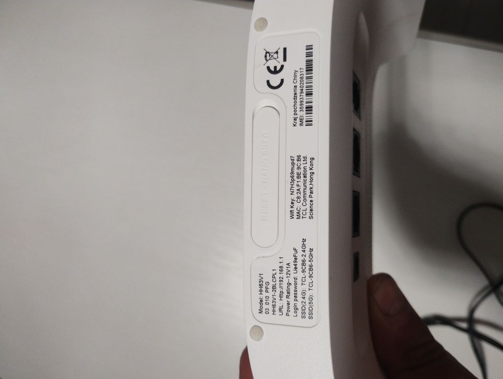Tp link router model HH63V1