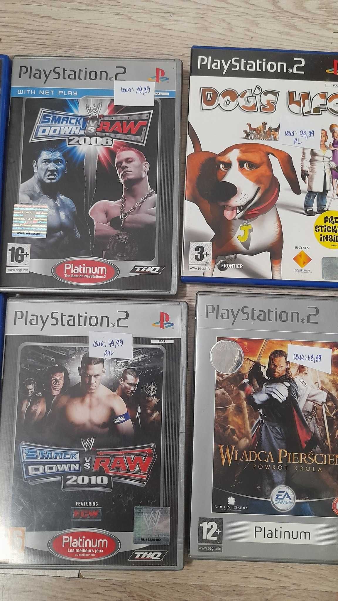 Sprzedam gry widoczne na zdjęciu, playstation 2, sklep Tychy