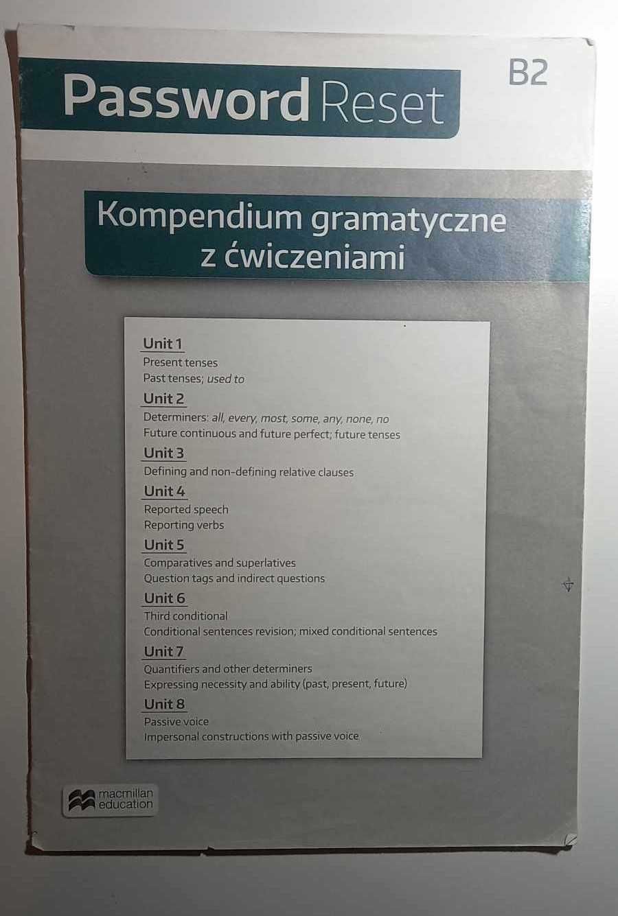 password reset b2, podręcznik, ćwiczenia, kompedium