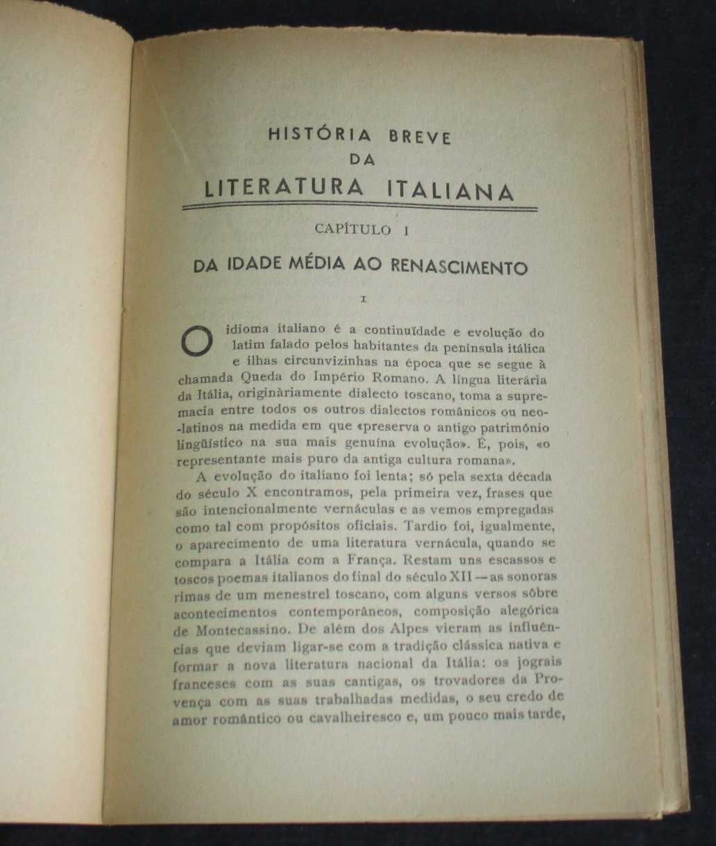 Livro História Breve da Literatura Italiana Edmund G. Gardner