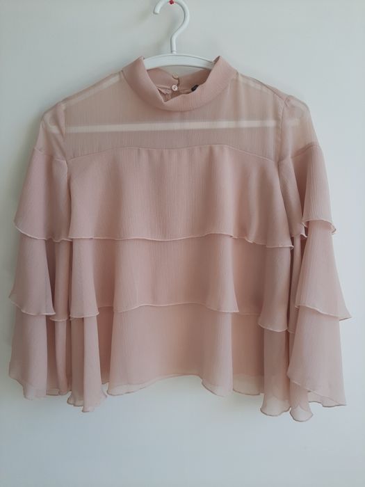 Bluzka z falbankami ZARA rozmiar XS