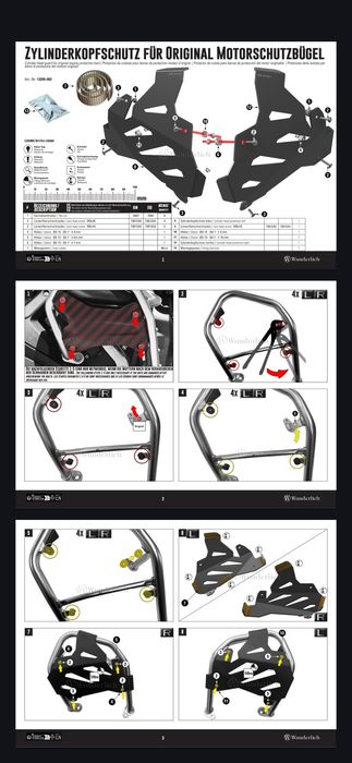 Barras proteção motor Originais BMW 1300 GS Adventure + Skid plate + R