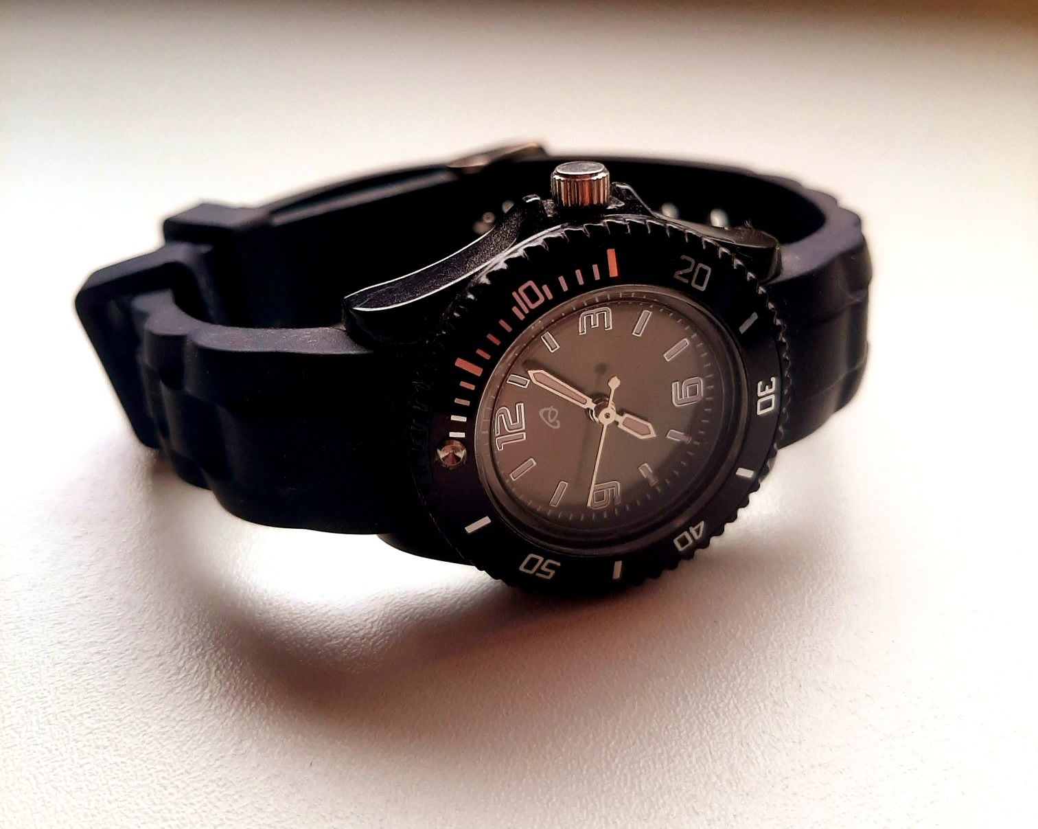 Zegarek na rękę gumowy sportowy uniseks watch wristwatch