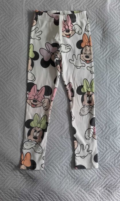 Spodnie Zara 116 Minnie Disney prążkowane dla dziewczynki Kozanów