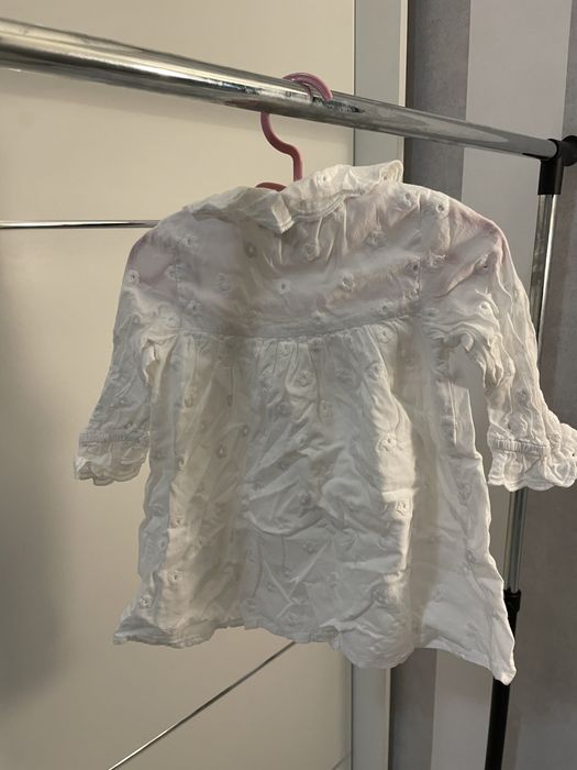 Biala dziewczeca elegancka sukienka primark 74
