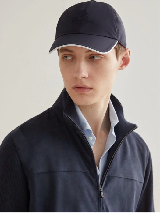 Кепка | бейсболка від Loro Piana темно синя чоловіча | розмір М | 1:1