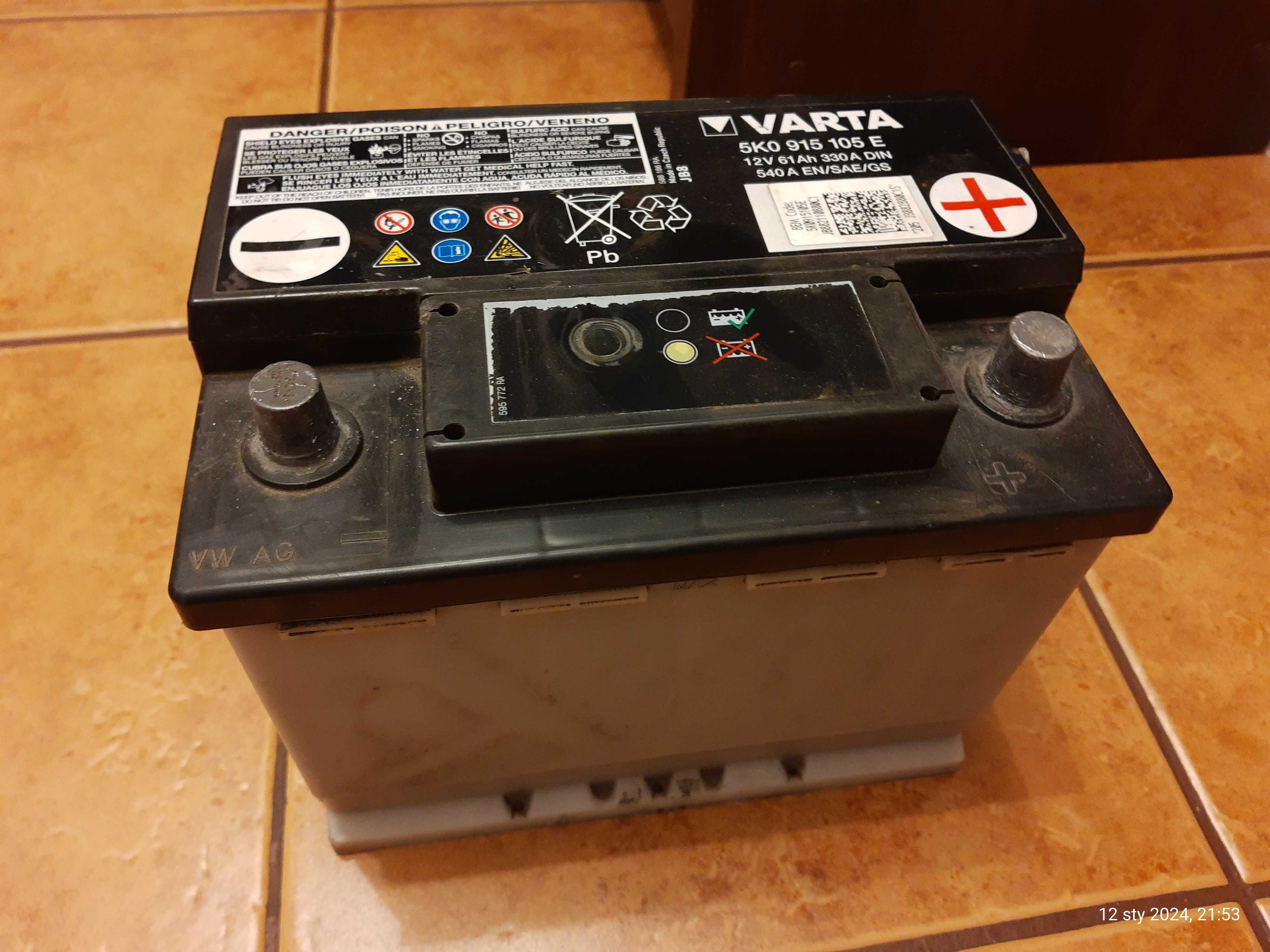 Akumulator Samochodowy Varta -61Ah - 330A