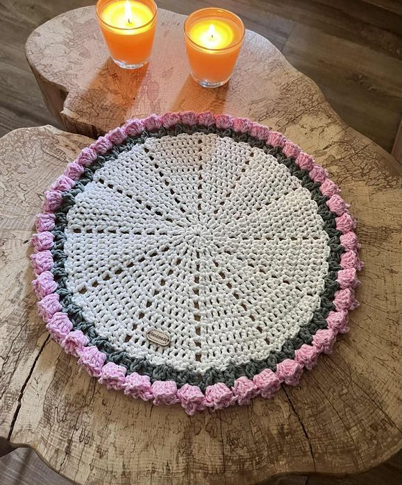 6 szydelkowych podkładek