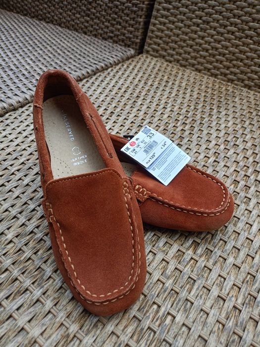 Mokasyny skórzane chłopięce