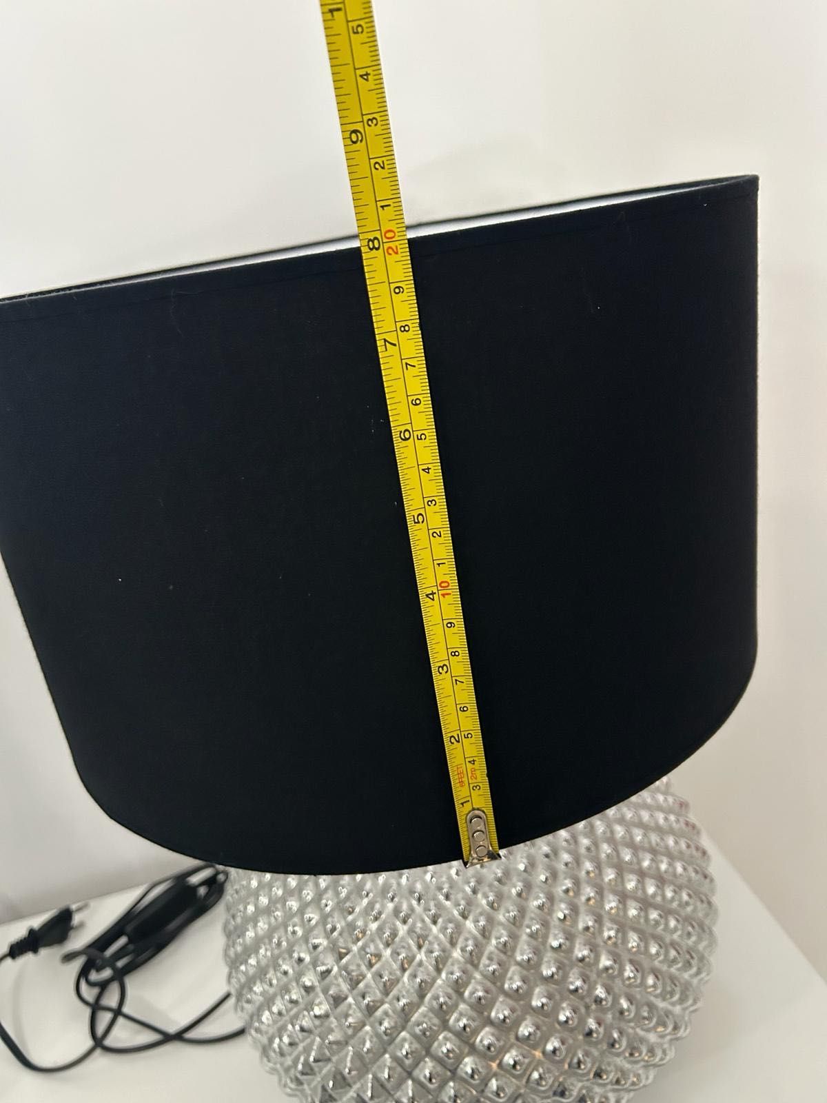 lampa nocna srebrna
