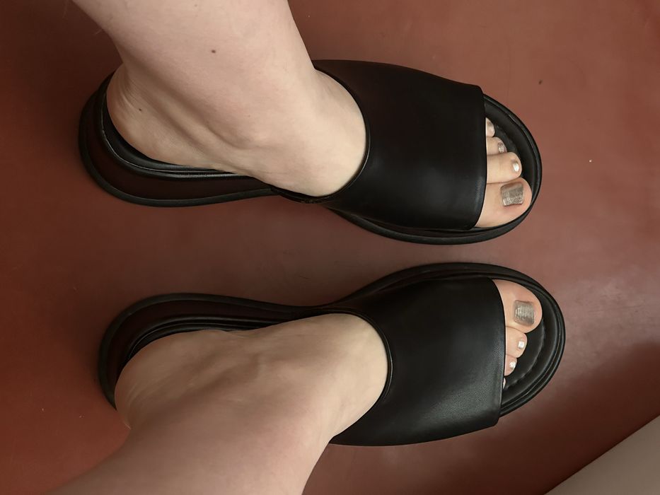 Сабо на платформе шлепанцы