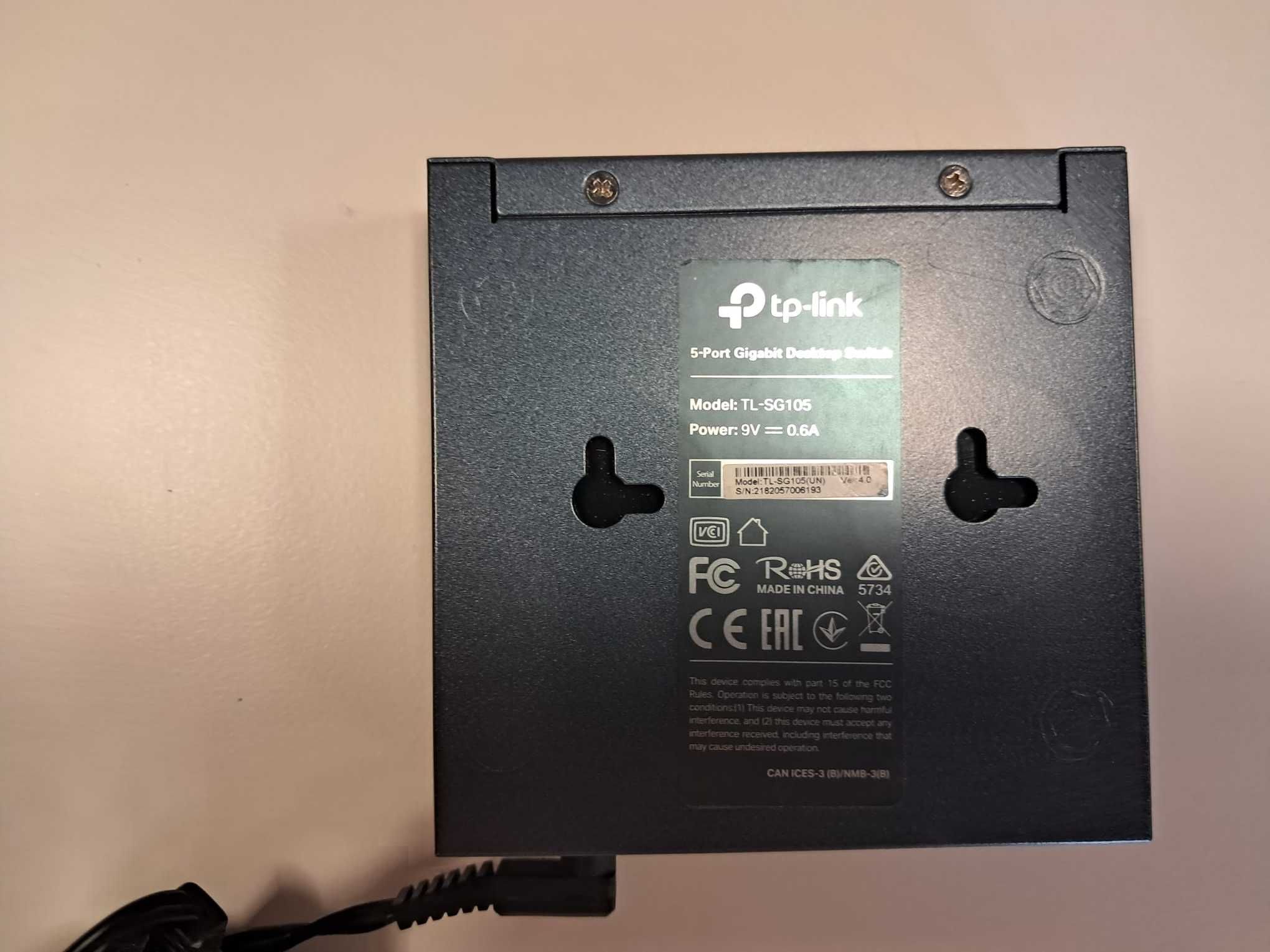 Switch 5 Portas TP-Link TL SG-105
