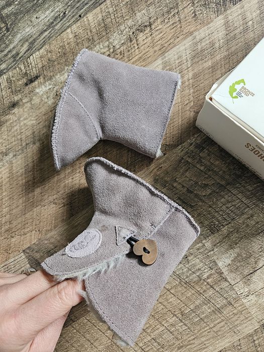 Buty zimowe kozaki niechodki Lupilu 18 19 skórzane