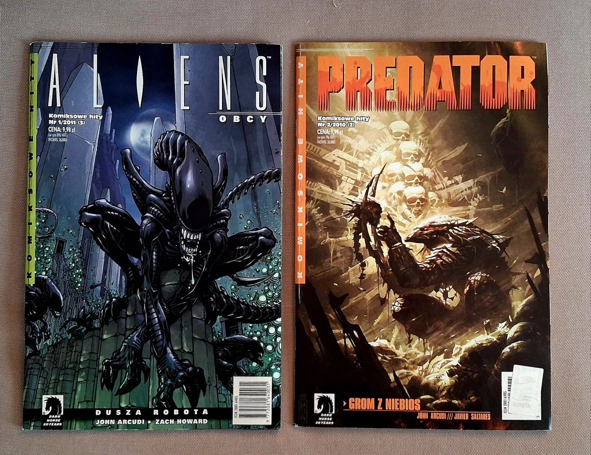 Komiksy Alien (Obcy) i Predator