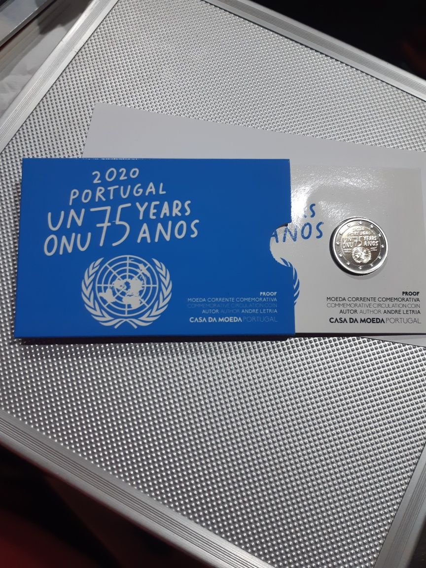 Moeda 2€ proof 75 anos onu 2020