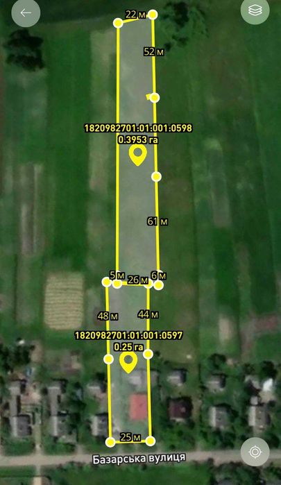 Продаю дві суміжні земельні ділянки з будинком в Житомирській області