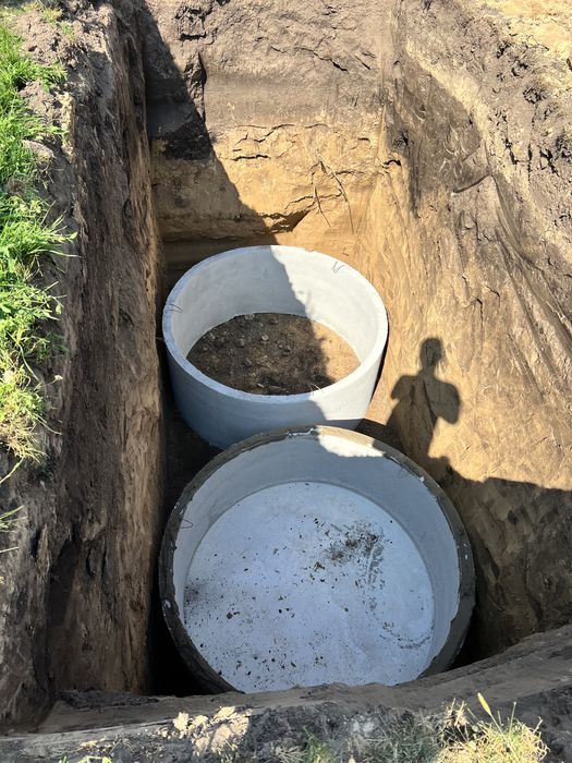 Септик під ключ. Каналізація.Вигребні ями . Кільця бетонні , траншеї .