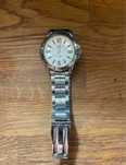 Srebrny zegarek Q&Q  Quartz Water Resist 5 Bar 50 metrów
