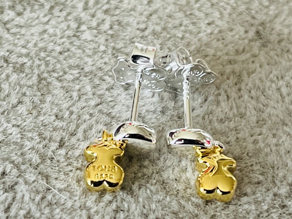 Promocja Tous nowe kolczyki srebro 925 1.2’cm