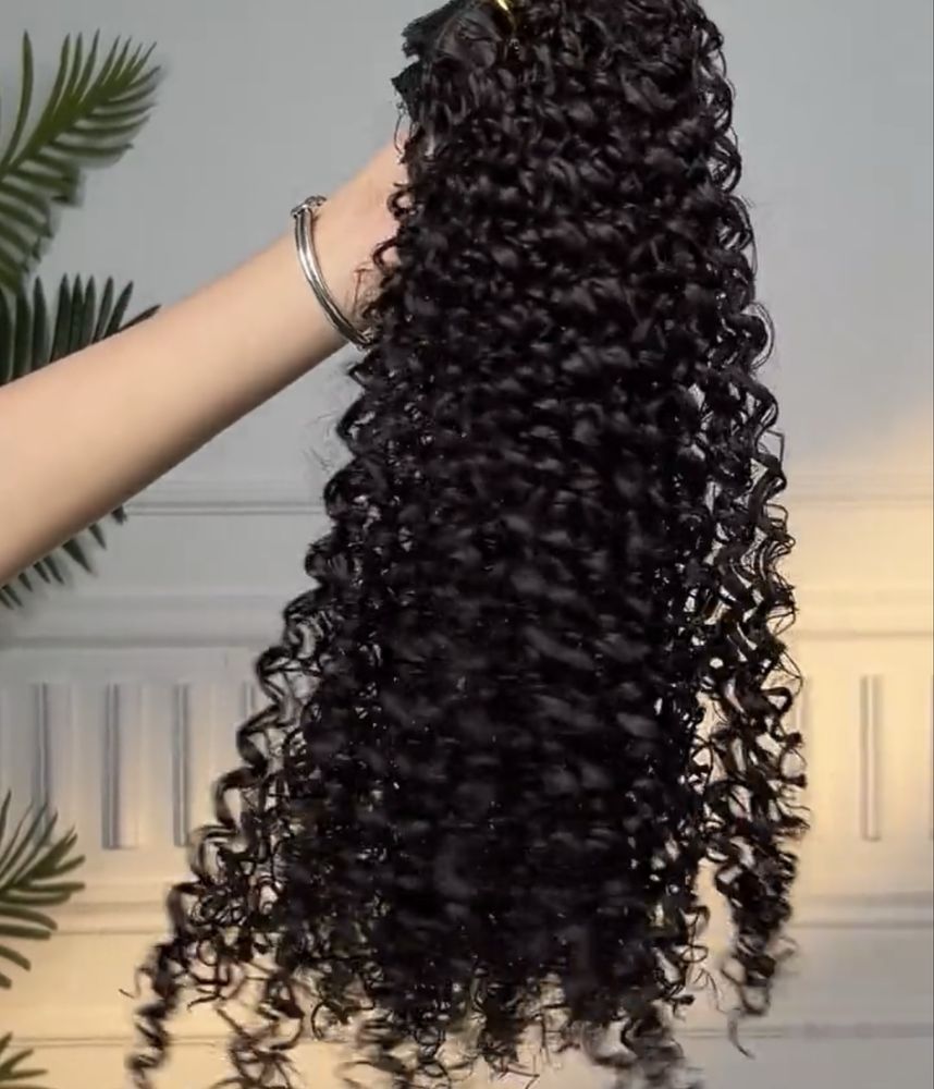 Wlosy clip in afroloki zestaw 40 cm gesty