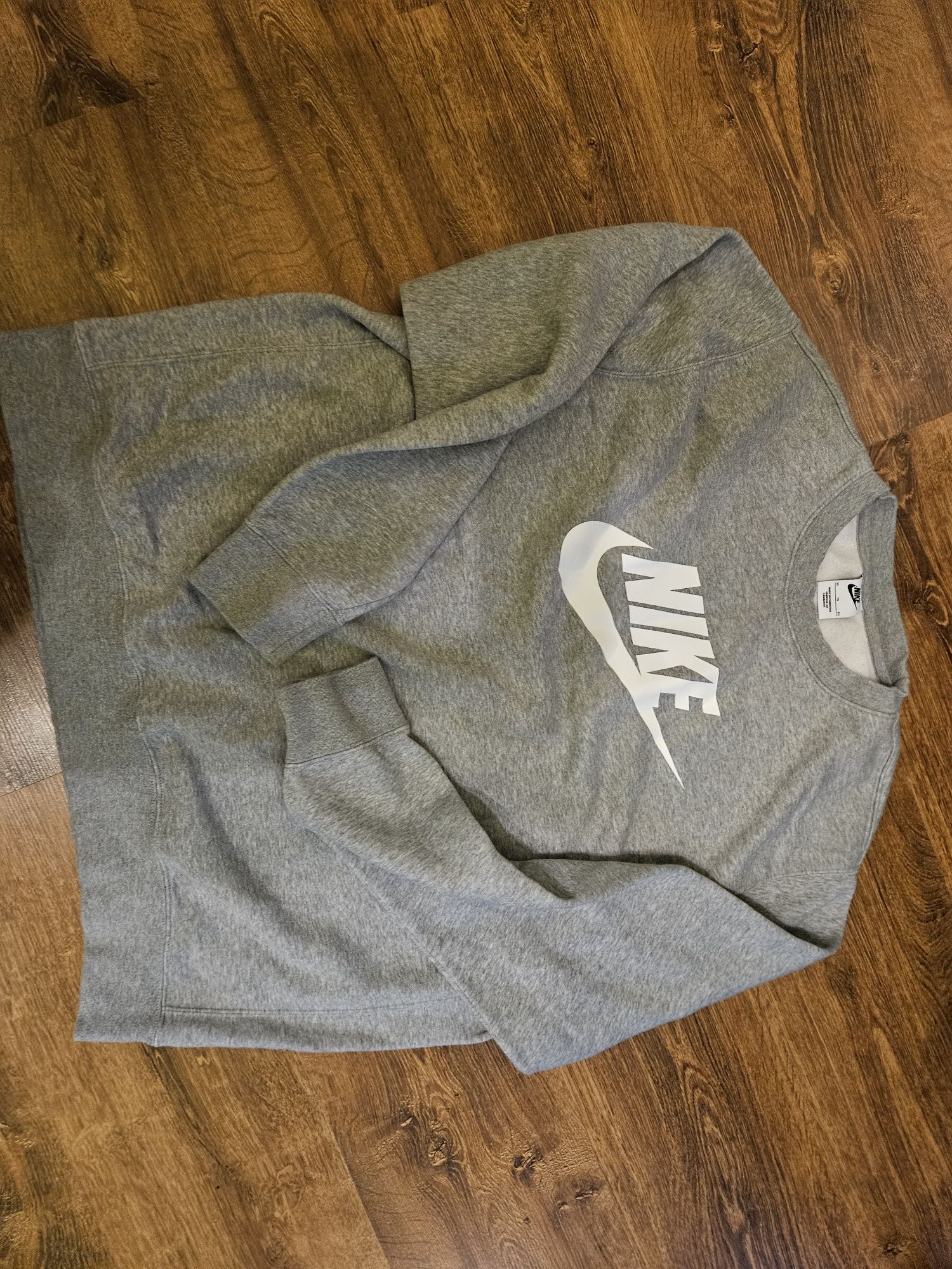 Bluza Nike XL szara ciepła bawełna