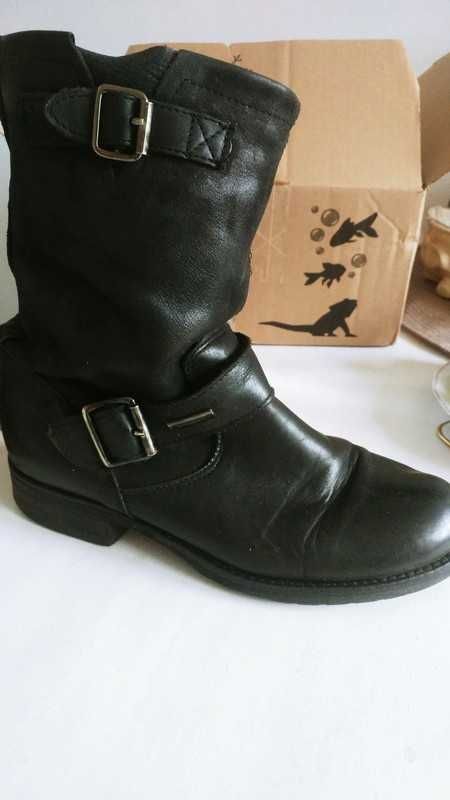 Botki skóra 100% Prima Moda