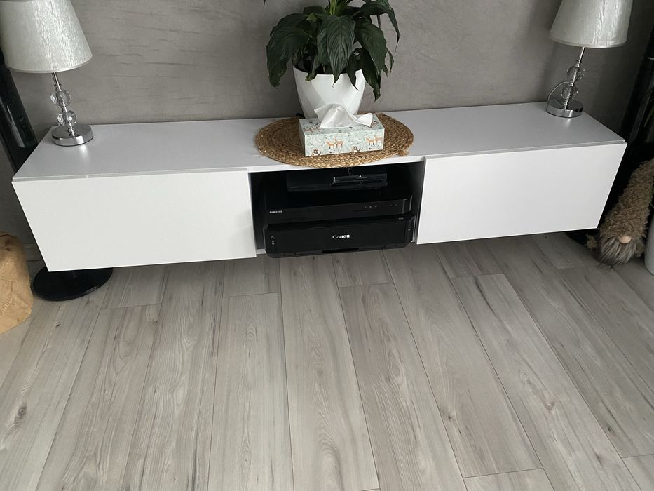 Szafka rtv biala połysk