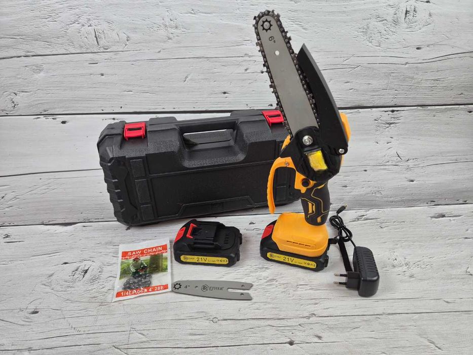 Promocja! Nowa piła łańcuchowa akumulatorowa 21V + 2 akumulatory