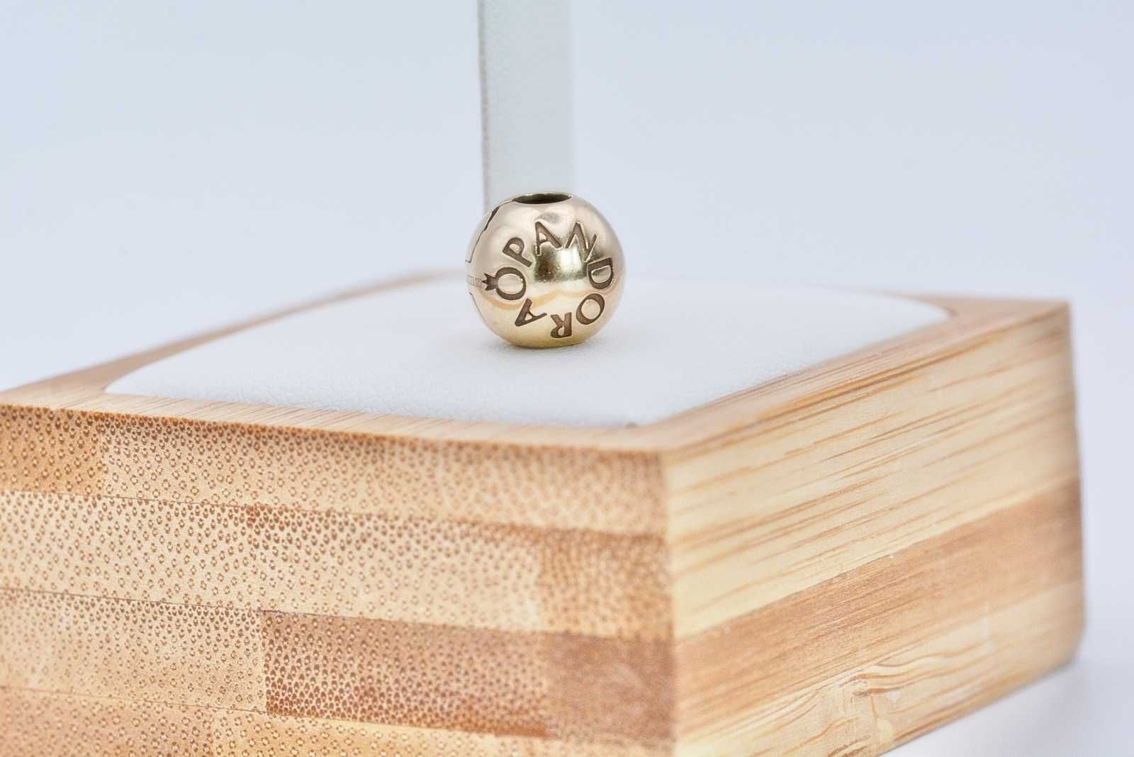 Oryginalny charms Pandora Klips Signature Logo 14k  585 3,27G