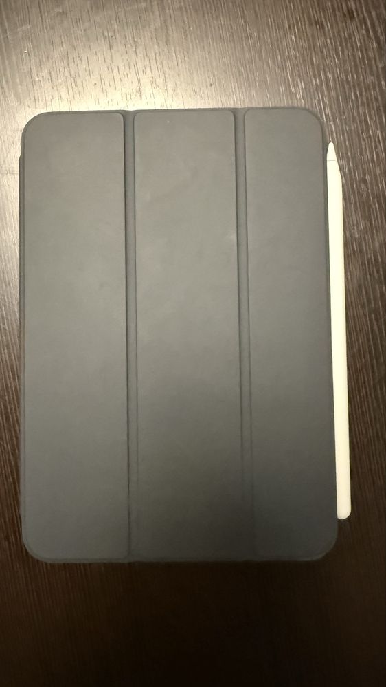 Ipad mini 7 celular 128 gb com pencil pto e smart folio