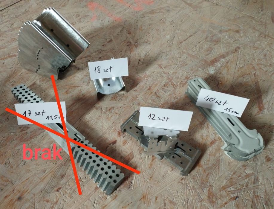 Wieszak grzybkowy, łącznik krzyżowy, łącznik CD 60