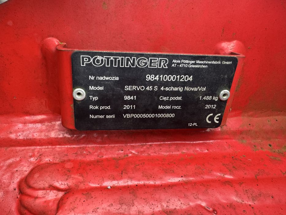 Pług Pottinger Servo 45S 2011