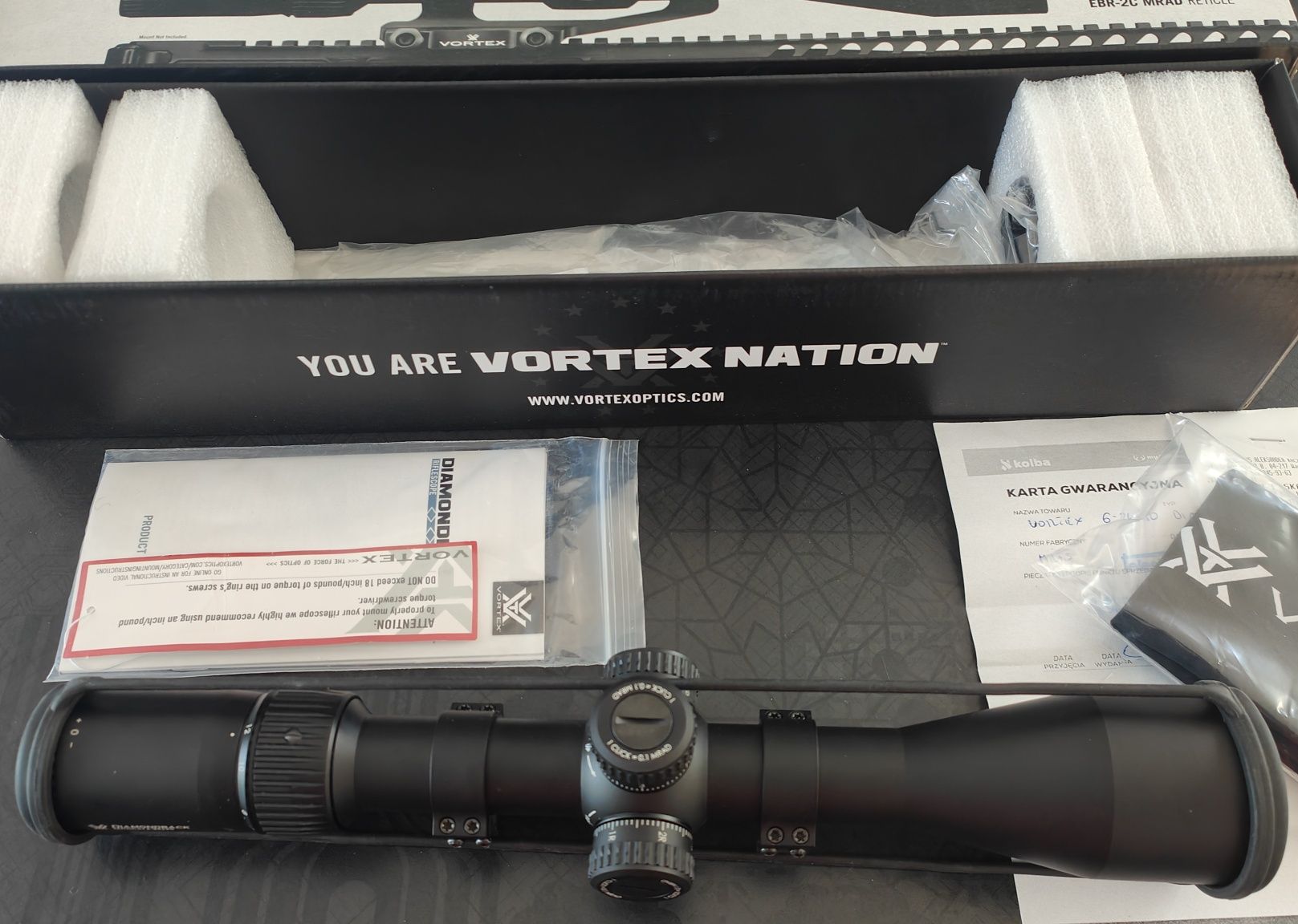 Luneta celownicza Vortex Diamondback Tactical 6-24x50  EBR-2C MRAD