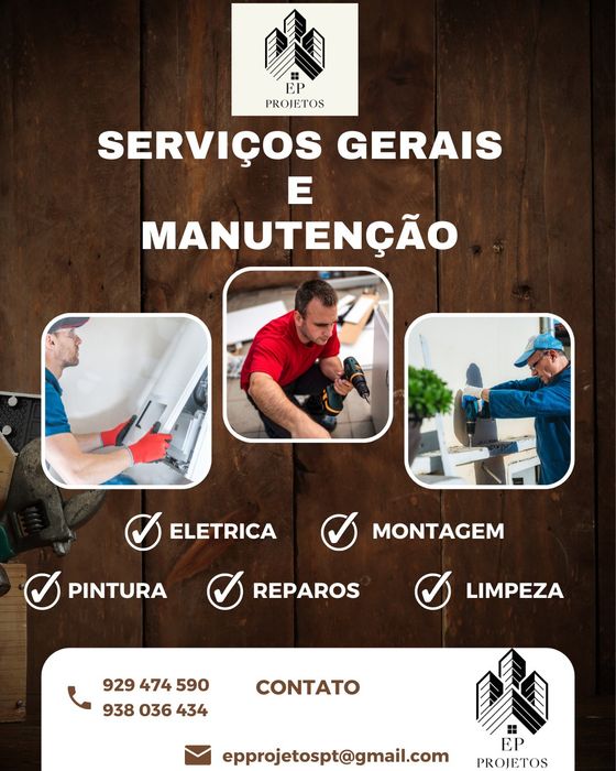 Eletricista montador canalizador pintor