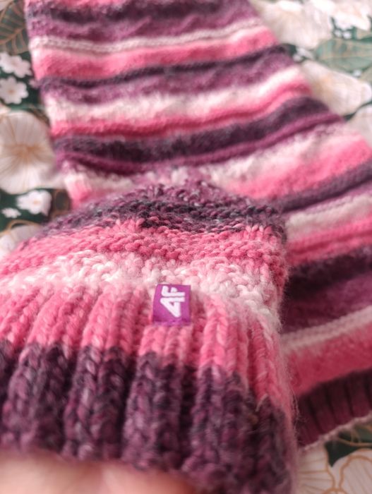 Czapka i komin, ciepłe, 4F