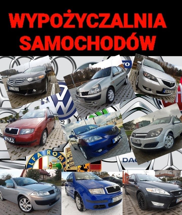 Najtańsza wypożyczalnia samochodów !! od 60 zł za dobę !! Łeba !!