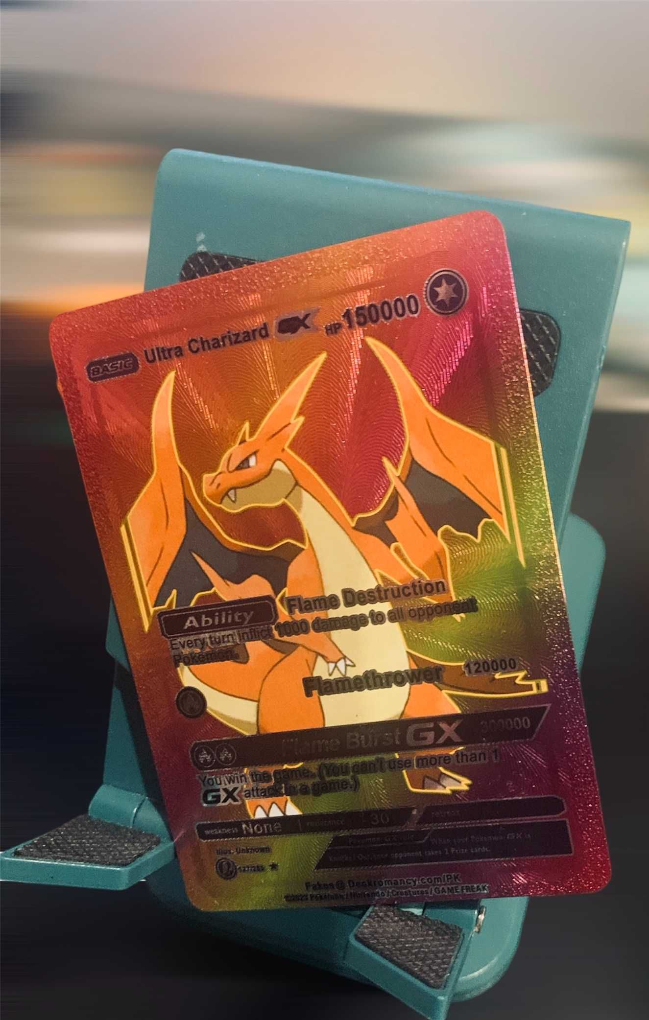 Karta Pokemon Ultra Charizard Wysokie HP 150000 Flamethrower