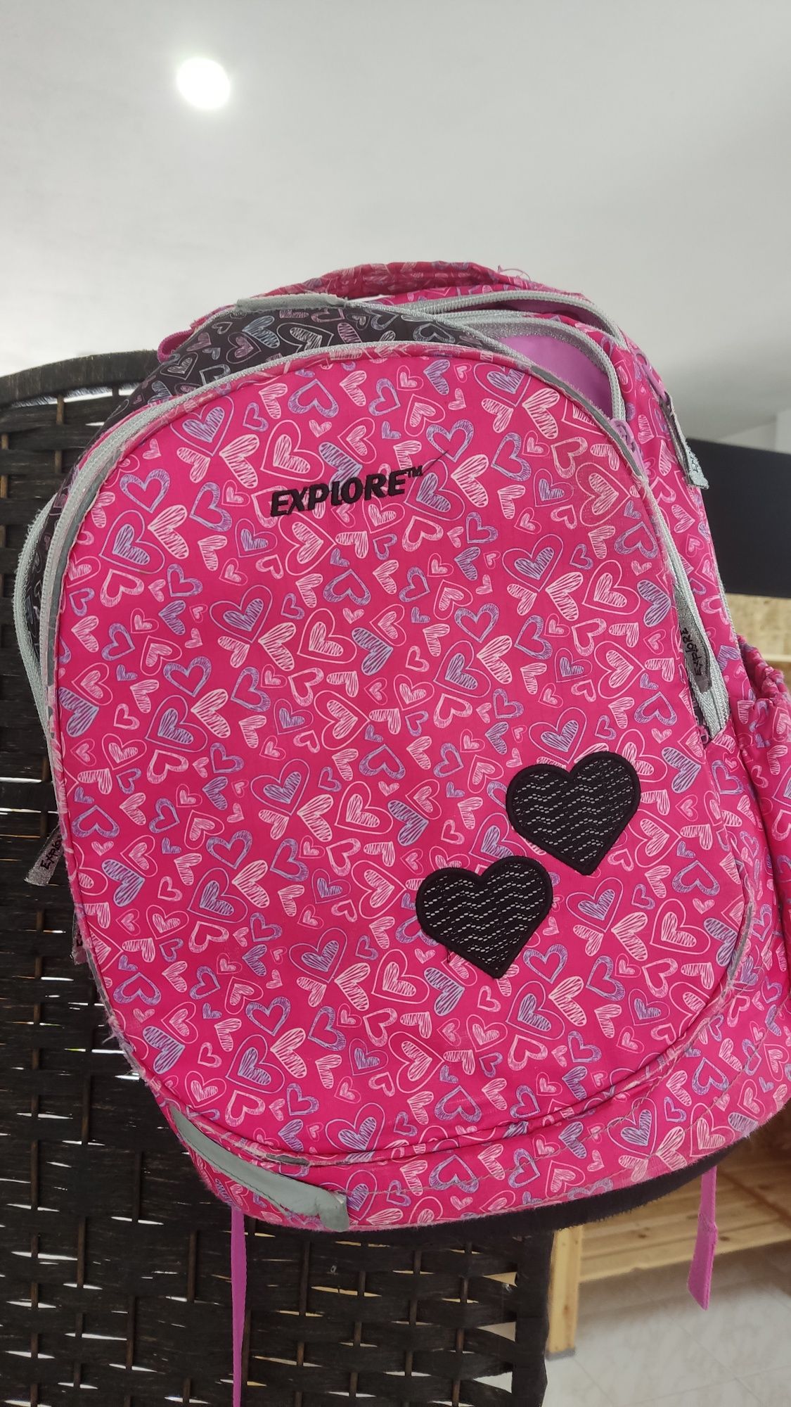 Mochila menina rosa