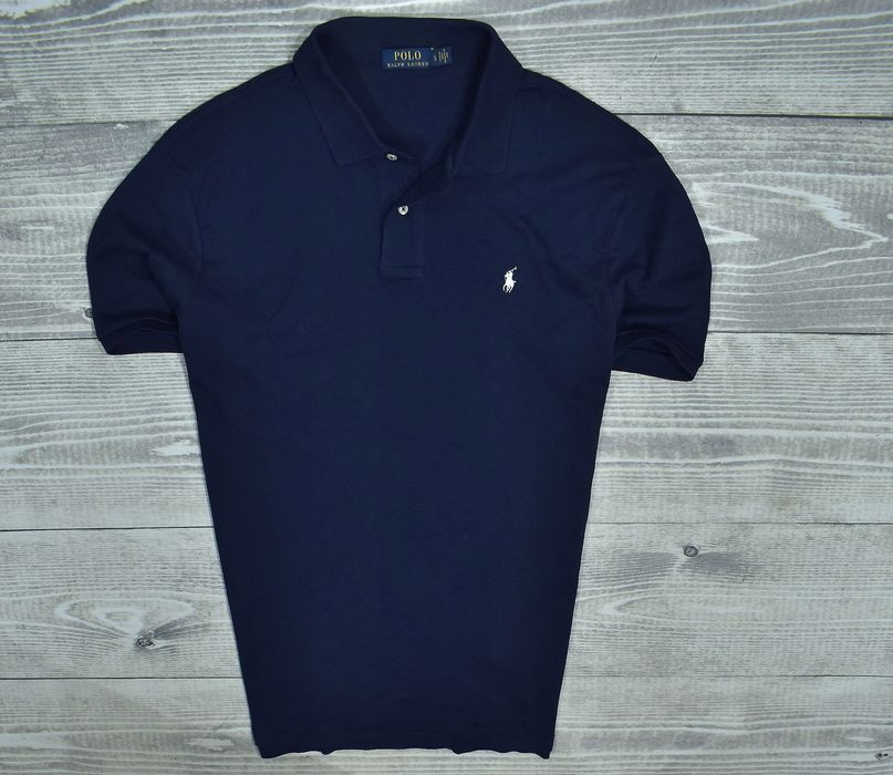 Ralph Lauren Granatowa Męska Koszulka Polo Regular Fit L