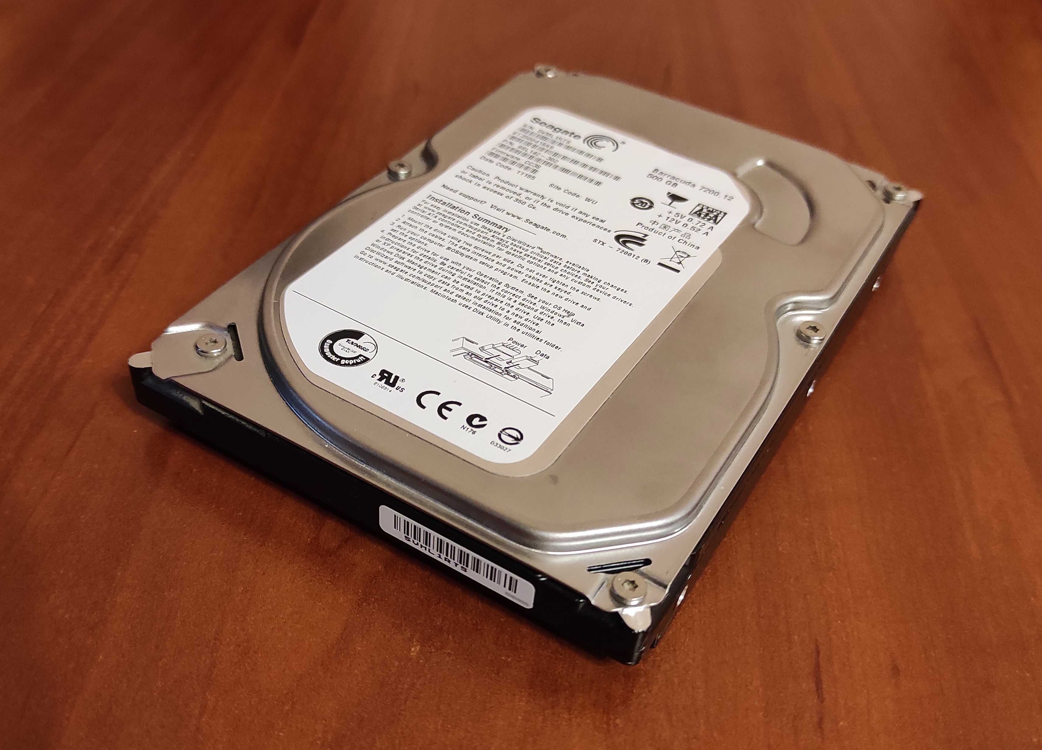 HDD SATA 3,5" Seagate Barracuda 500GB (в идеале, СМАРТ, скан)