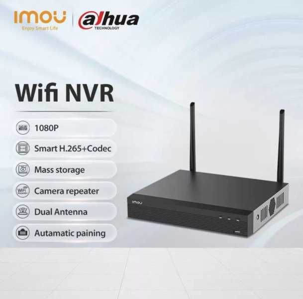 Відеореєстратор IMOU NVR 8 каналів IP Wi-Fi | Full HD 1080P  (Dahua)