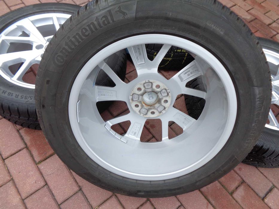 Alufelgi 18 Audi Q3 Kodiaq VW Tiguan z oponami 235/55/18 7/8mm BDB ORG