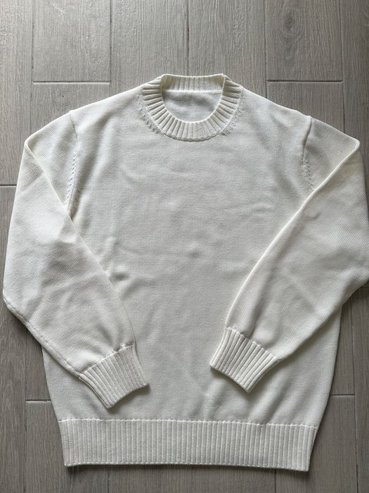 Suitsupply светр чоловічий вовна бежевий білий XL