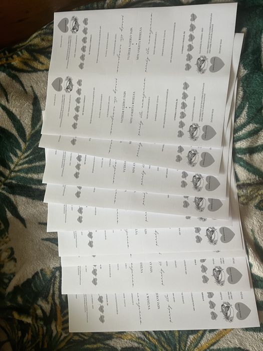 Mini ankiety weselne do księgi gości wesele