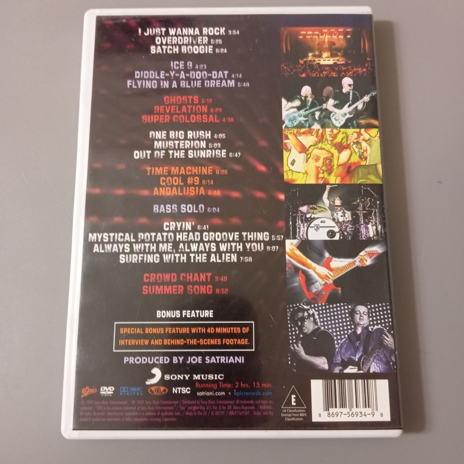 Joe Satriani, Live in Paris, DVD, stan bdb, rzadkość!