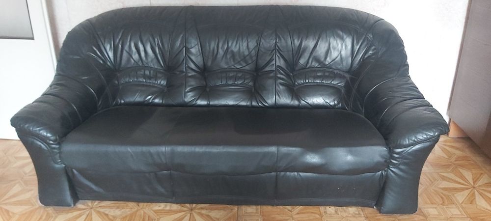 Sofa 3-osobowa czarna